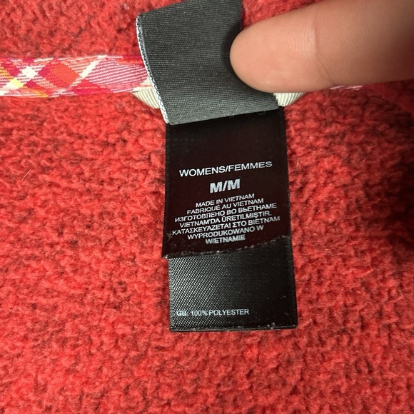 The North Face Fleece Jacket Women's Size Medium Heathered Orange Full Zip - Picture 3 of 14